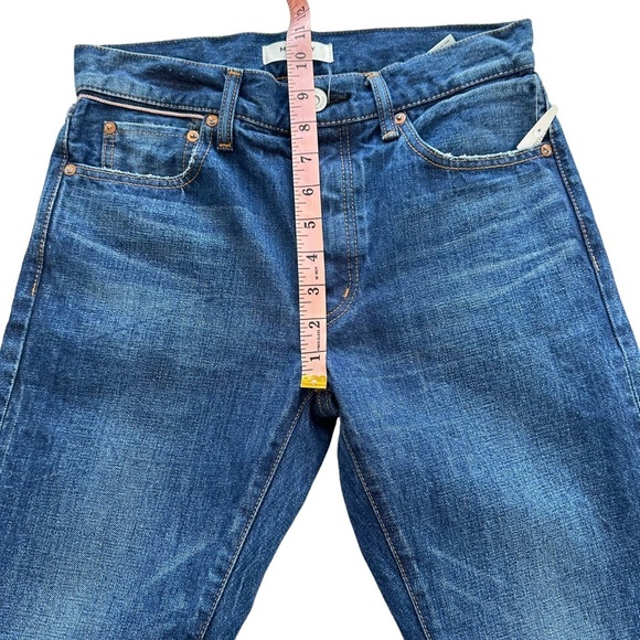 NWT MOUSSY Medium Wash Straight Leg Denim Jeans Whiskering Button Fly Size 26 - Picture 14 of 15